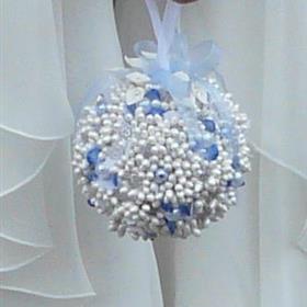 fwthumbFlower Girl Pomander Blue & White Pearl.jpg